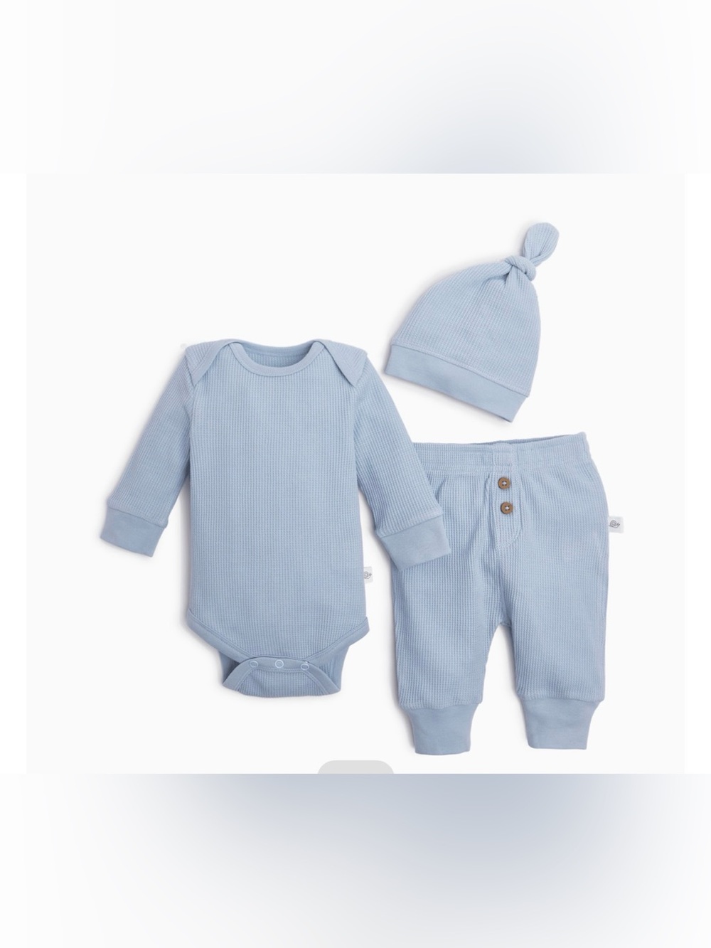 Tiny Kind Baby Boy Light Blue Cotton Set